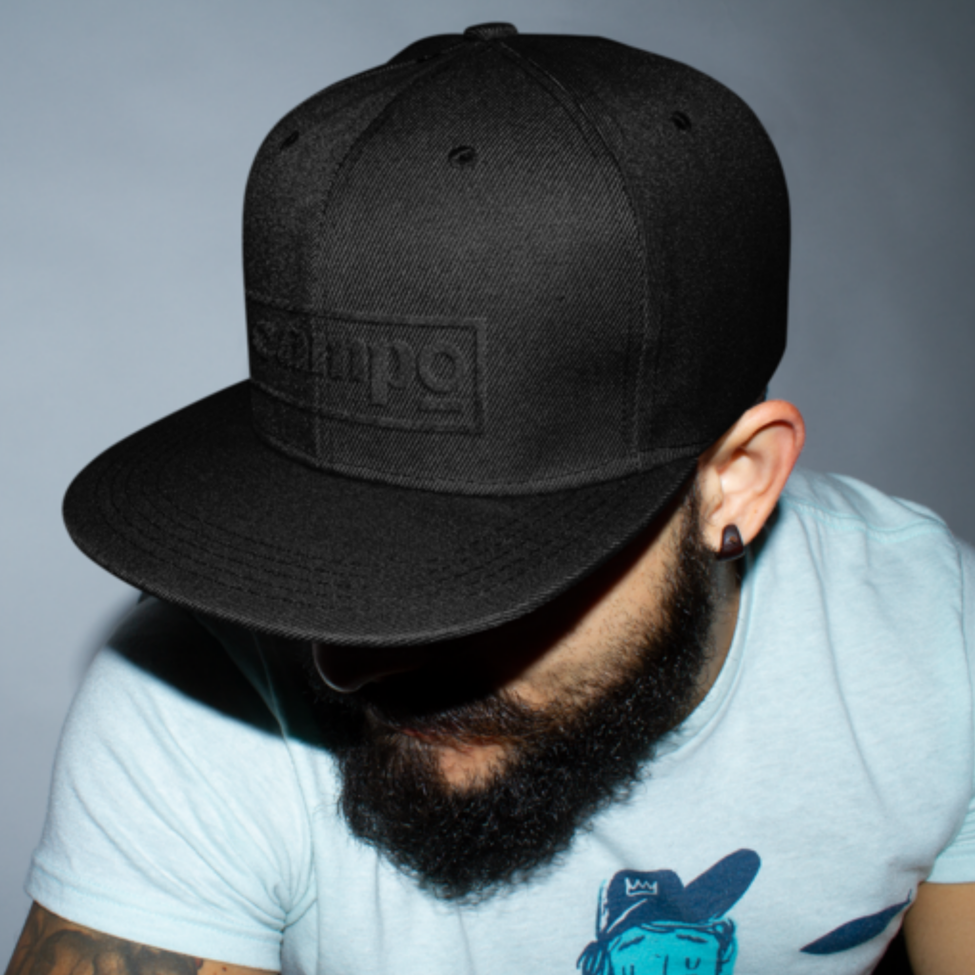 Campo Soccer OG Snap Back Hat - Black Embroidered