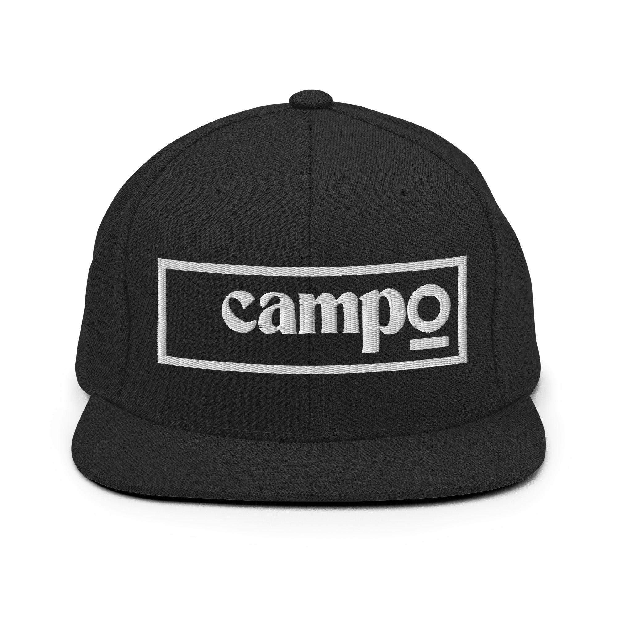 Campo Soccer OG Snap Back Snapback Hat - White Embroidered