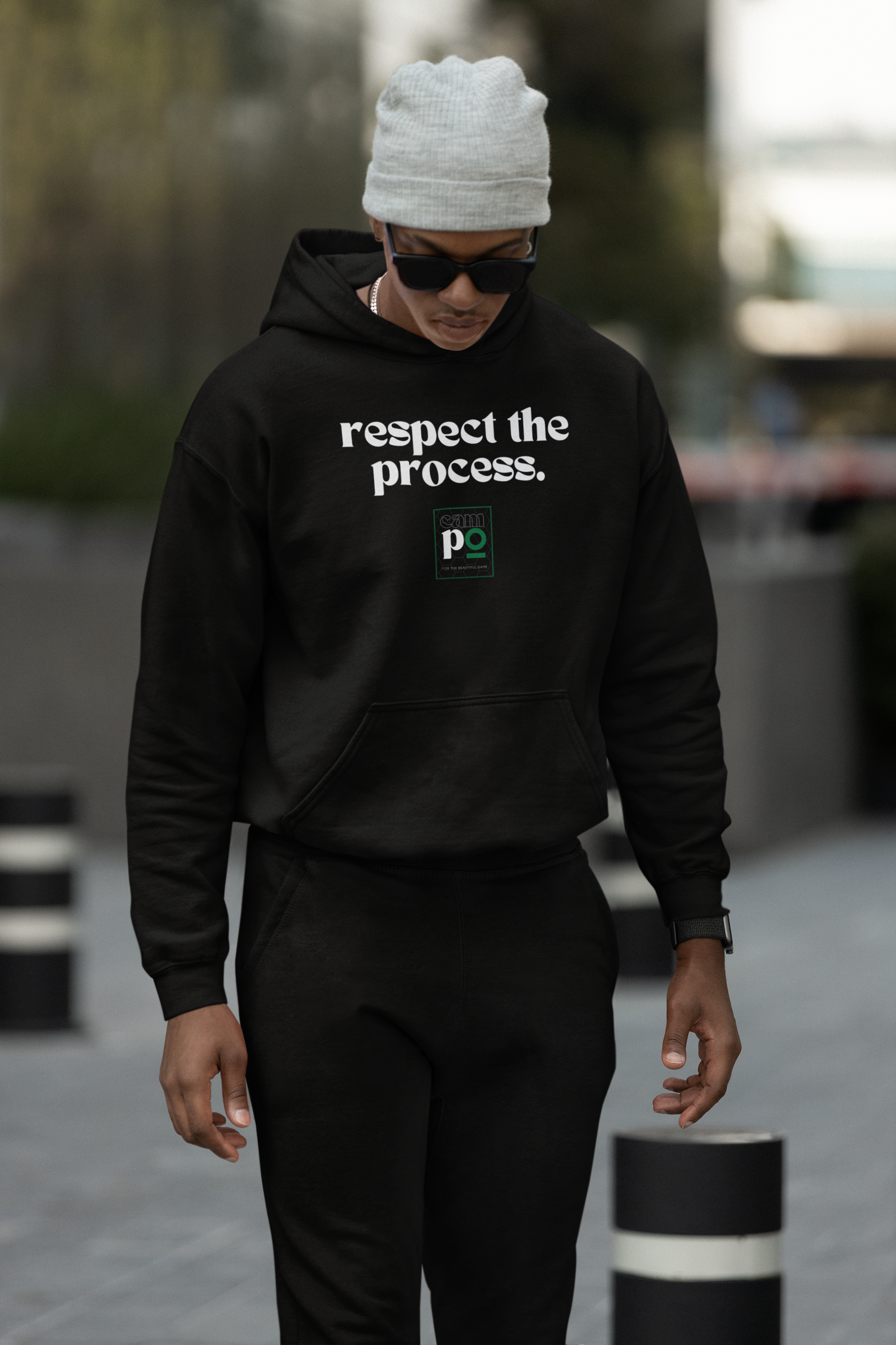 Respect the Process Premium Unisex Hoodie - Black