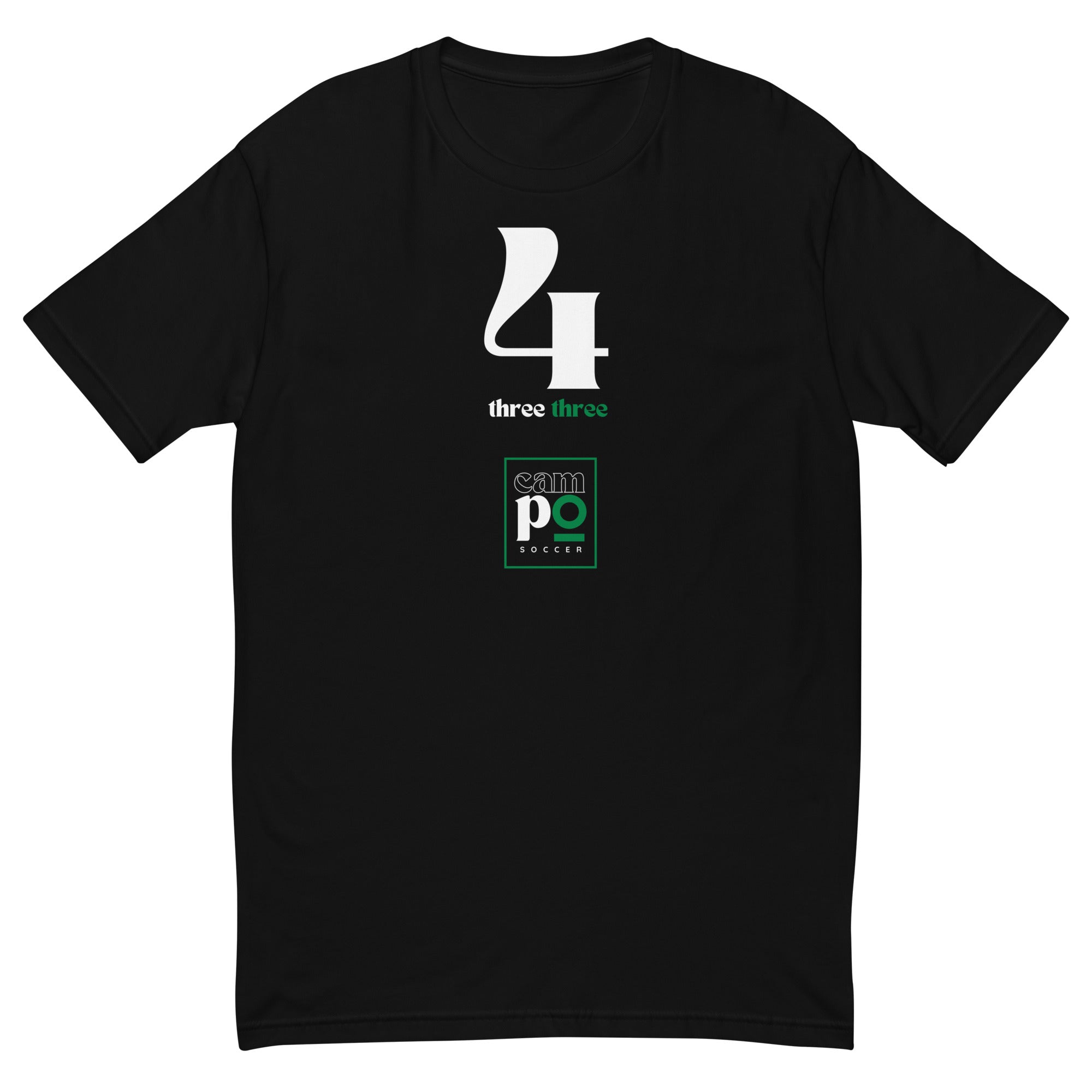 Campo Soccer 4-3-3 Form Fitted Tee Black