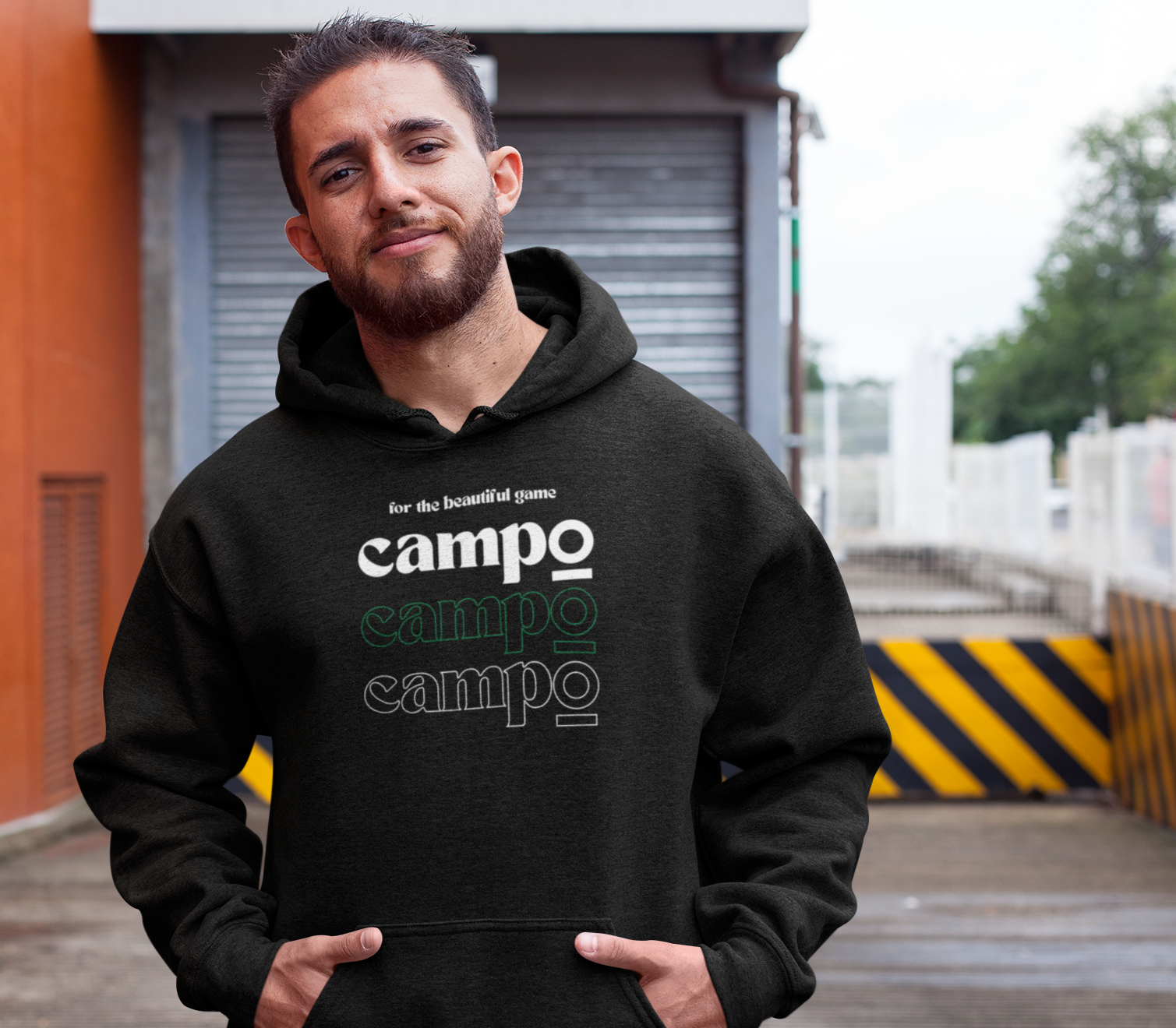 Campo Soccer on Repeat Premium Hoodie - Black