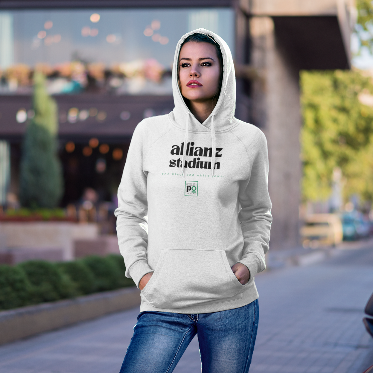 The Black and White Jewel Premium Hoodie - Allianz