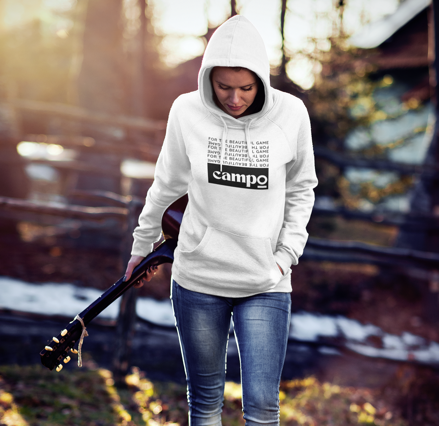 The Beautiful Game  Premium Hoodie - White