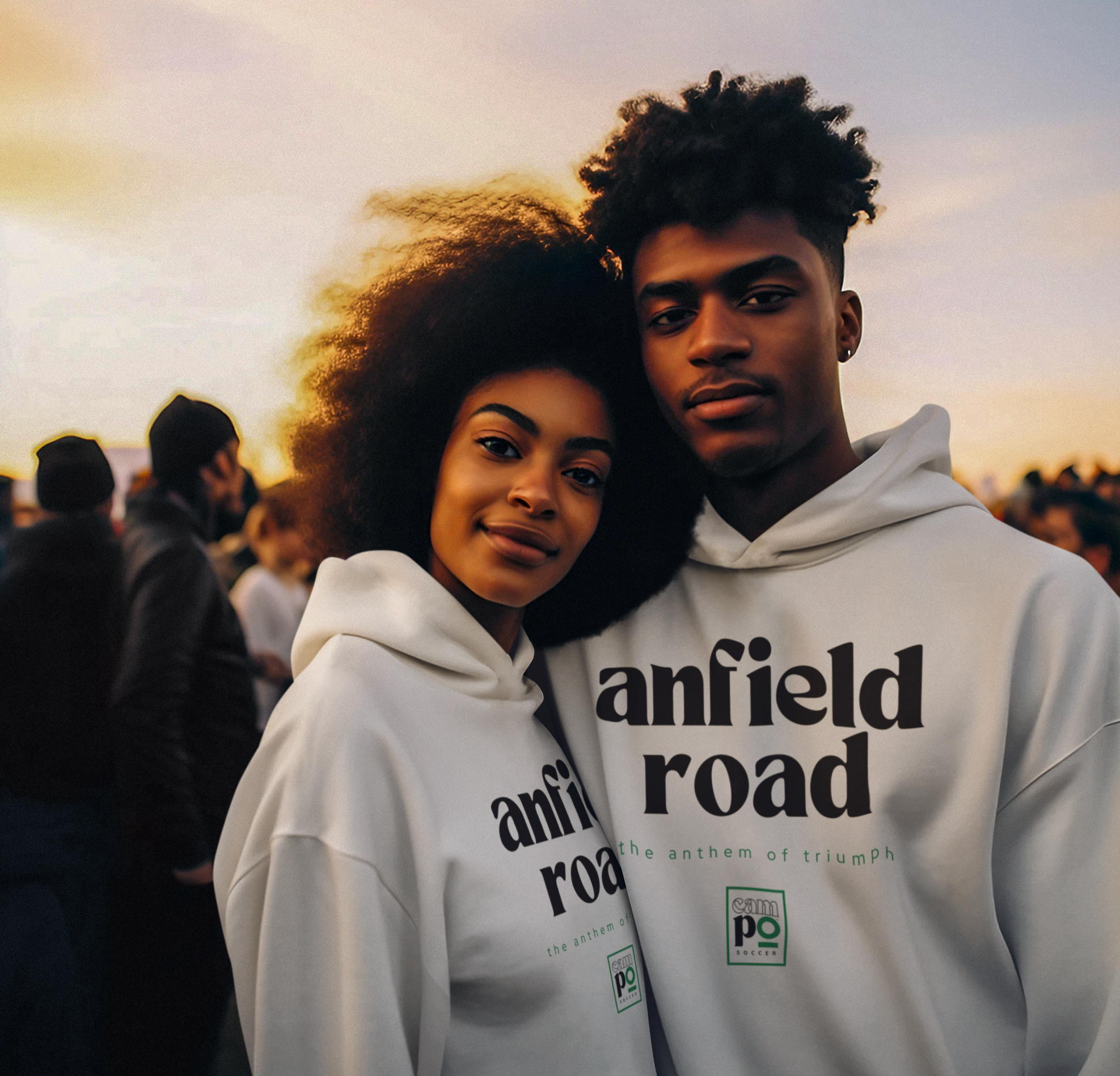 THE ANTHEM OF TRIUMPH Premium Hoodie - ANFIELD ROAD