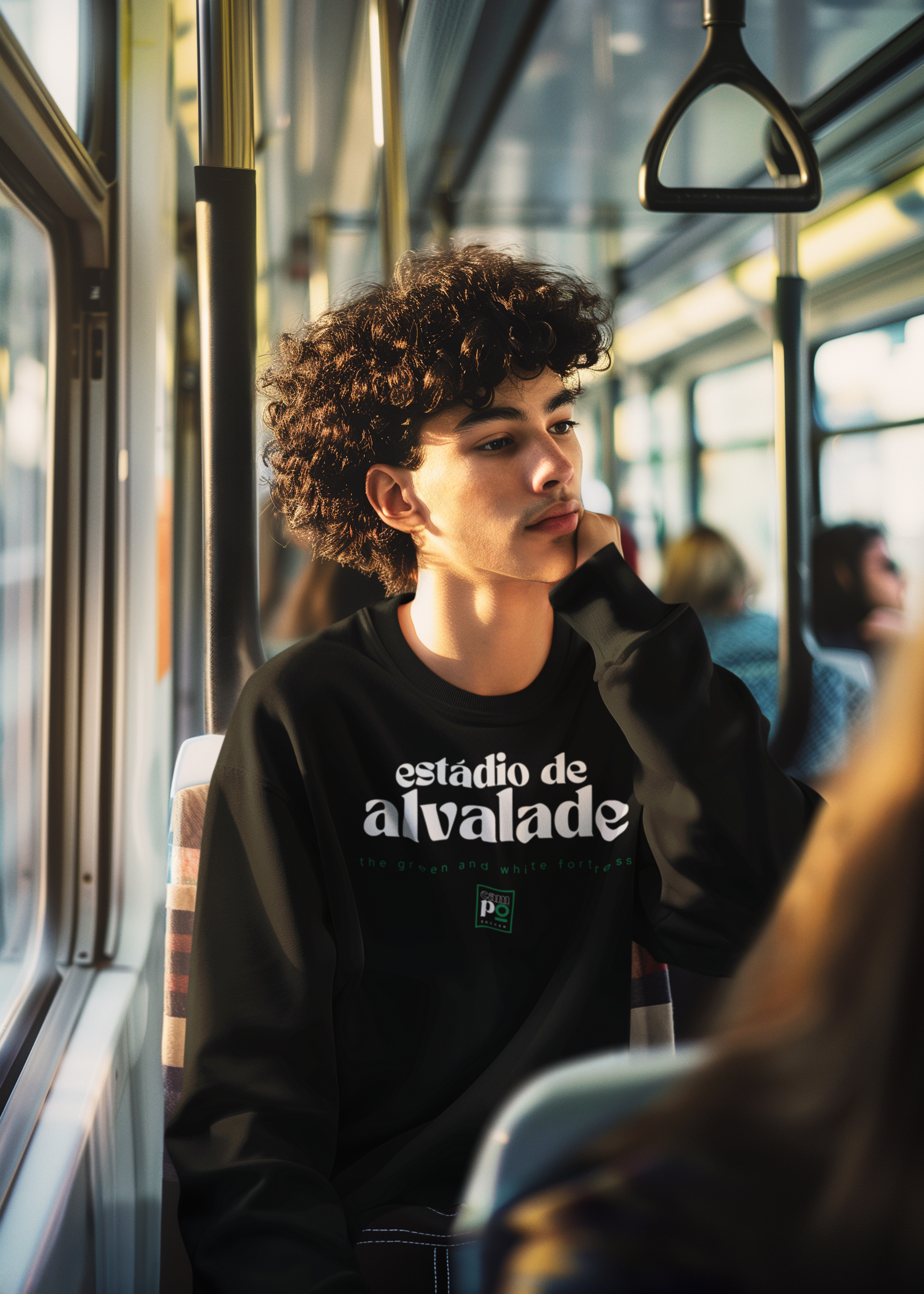 THE GREEN AND WHITE FORTRESS Premium Sweatshirt - Estadio de Alvalade