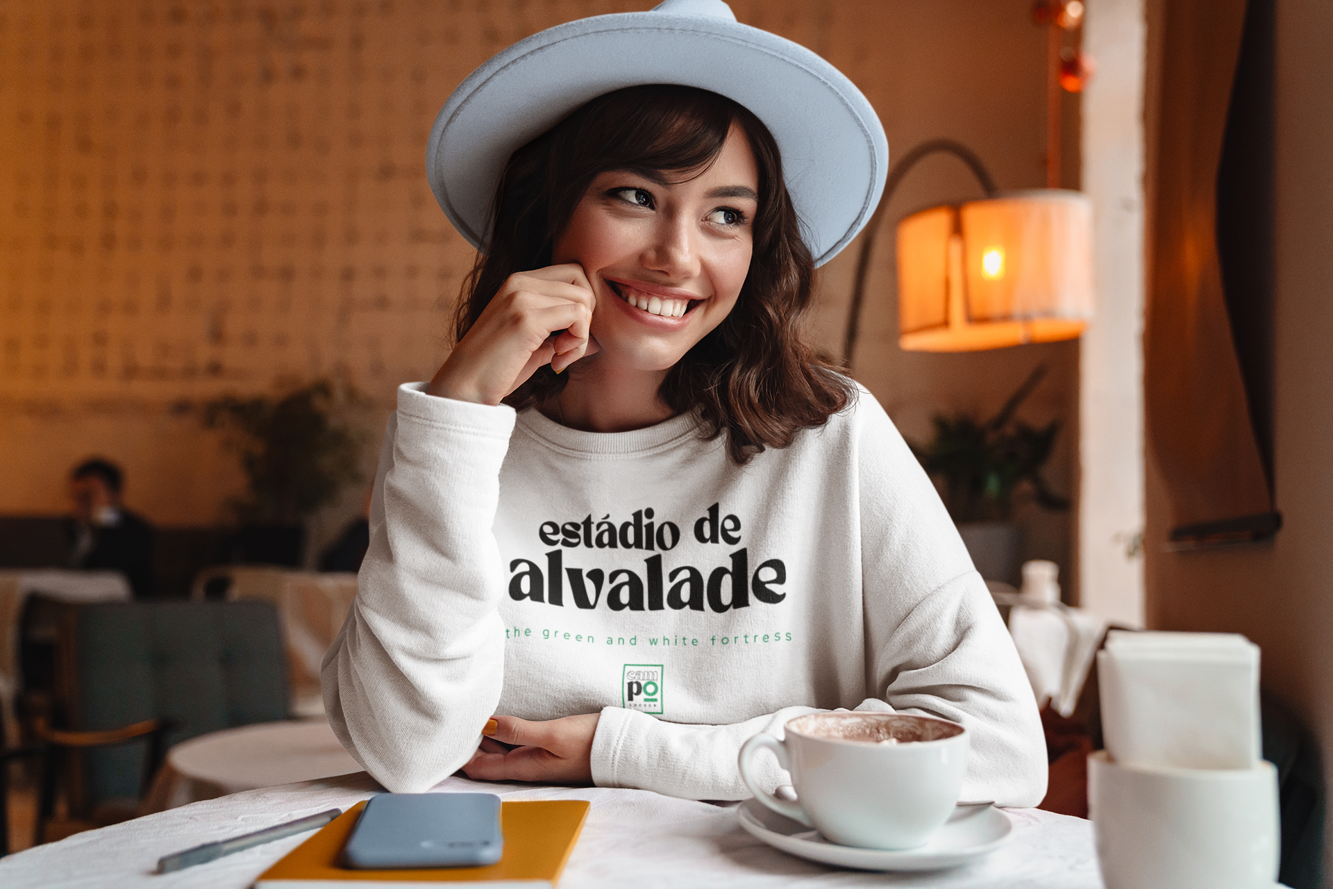 THE GREEN AND WHITE FORTRESS Premium Sweatshirt - Estadio de Alvalade