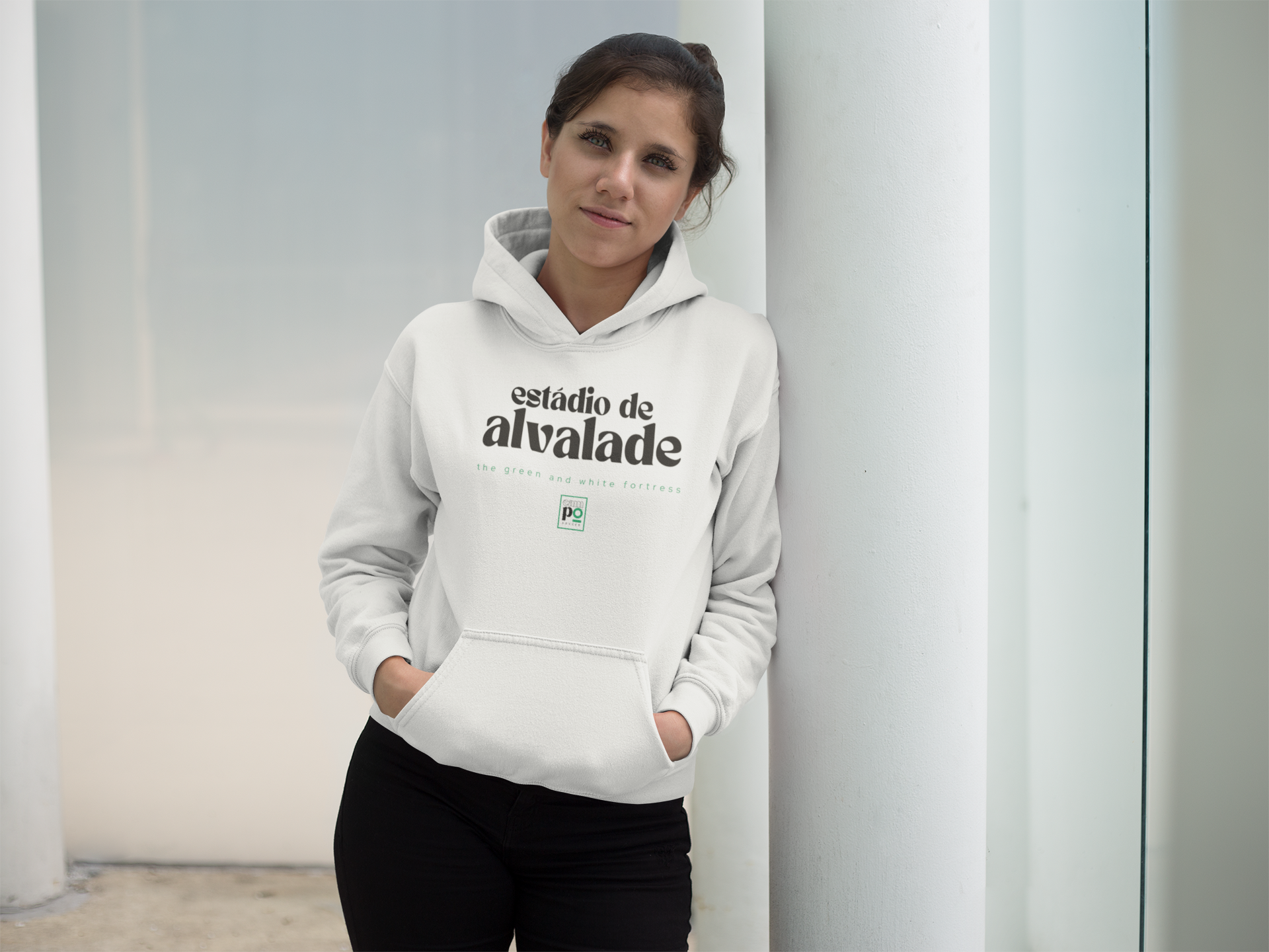 THE GREEN AND WHITE FORTRESS Premium Hoodie - Estadio de Alvalade