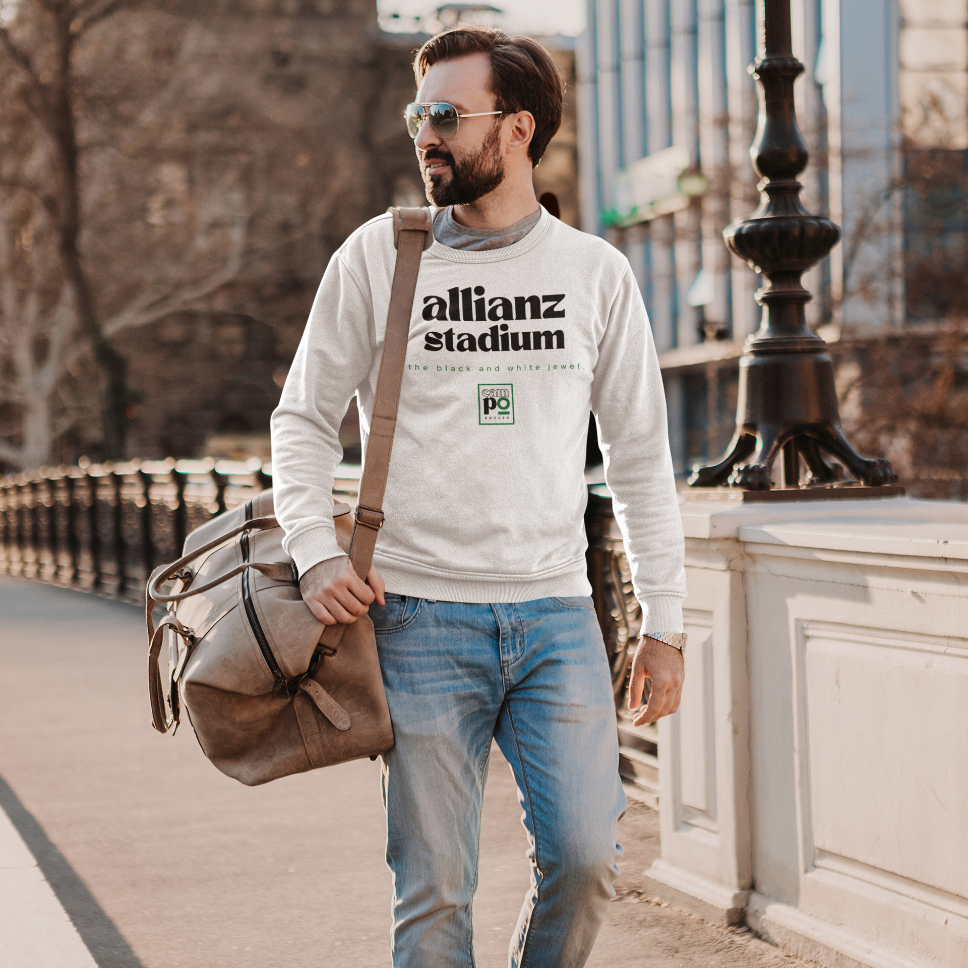 The Black and White Jewel Premium Sweatshirt - Allianz