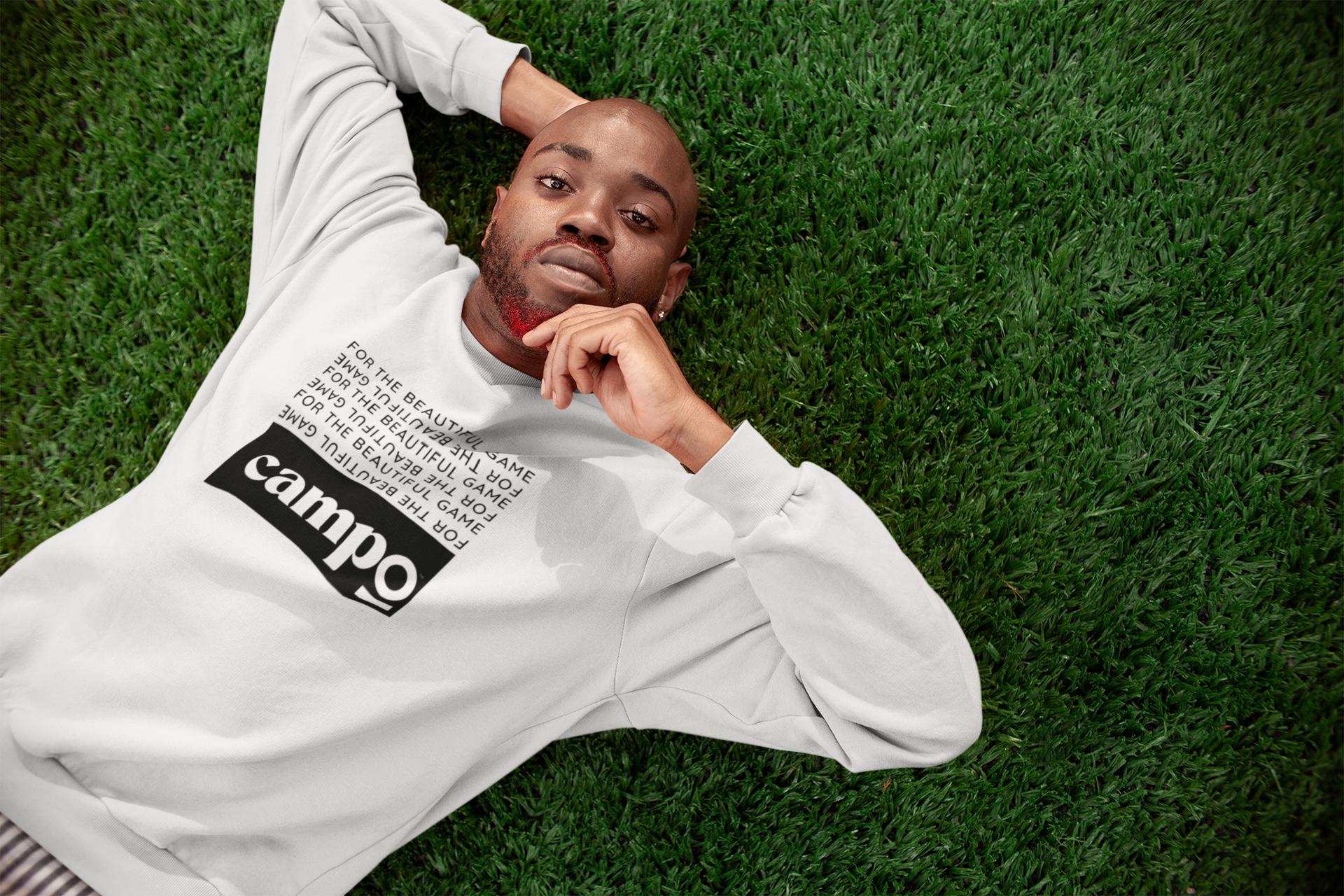 THE BEAUTIFUL GAME Premium Sweatshirt - WHITE