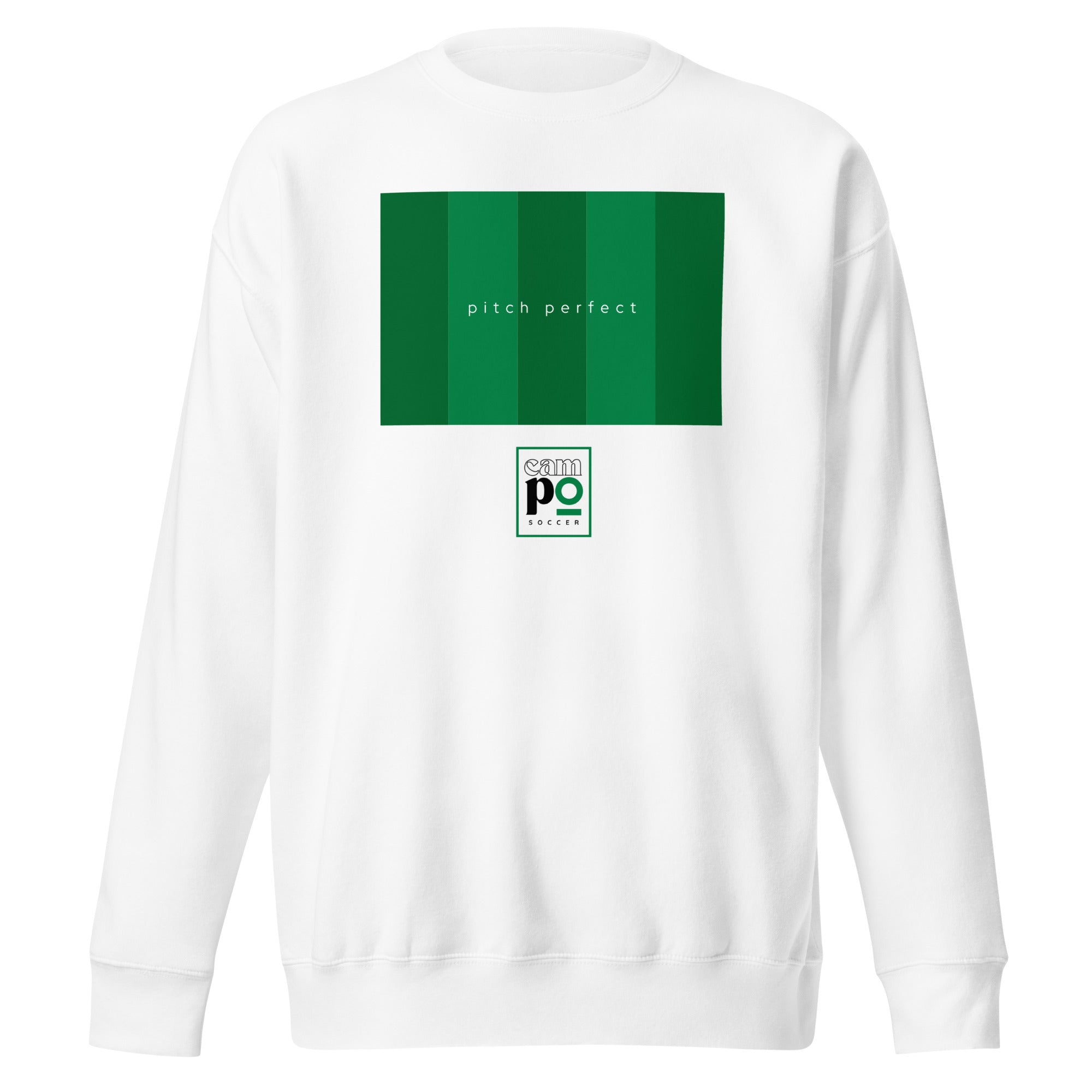 CAMPO Soccer Pitch Perfect Premium Sweatshirt - White